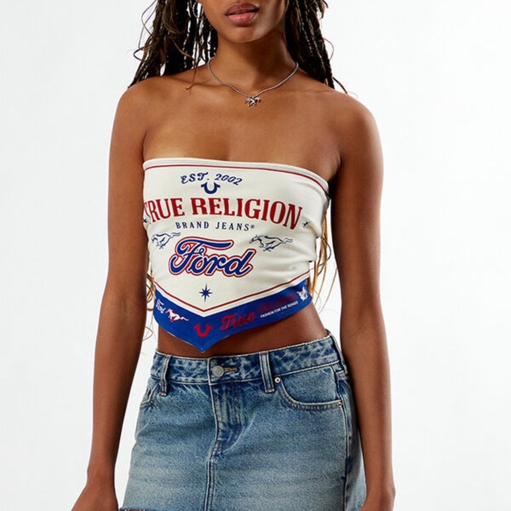 Sold Out True Religion x Ford Women's Bandana Crop Top